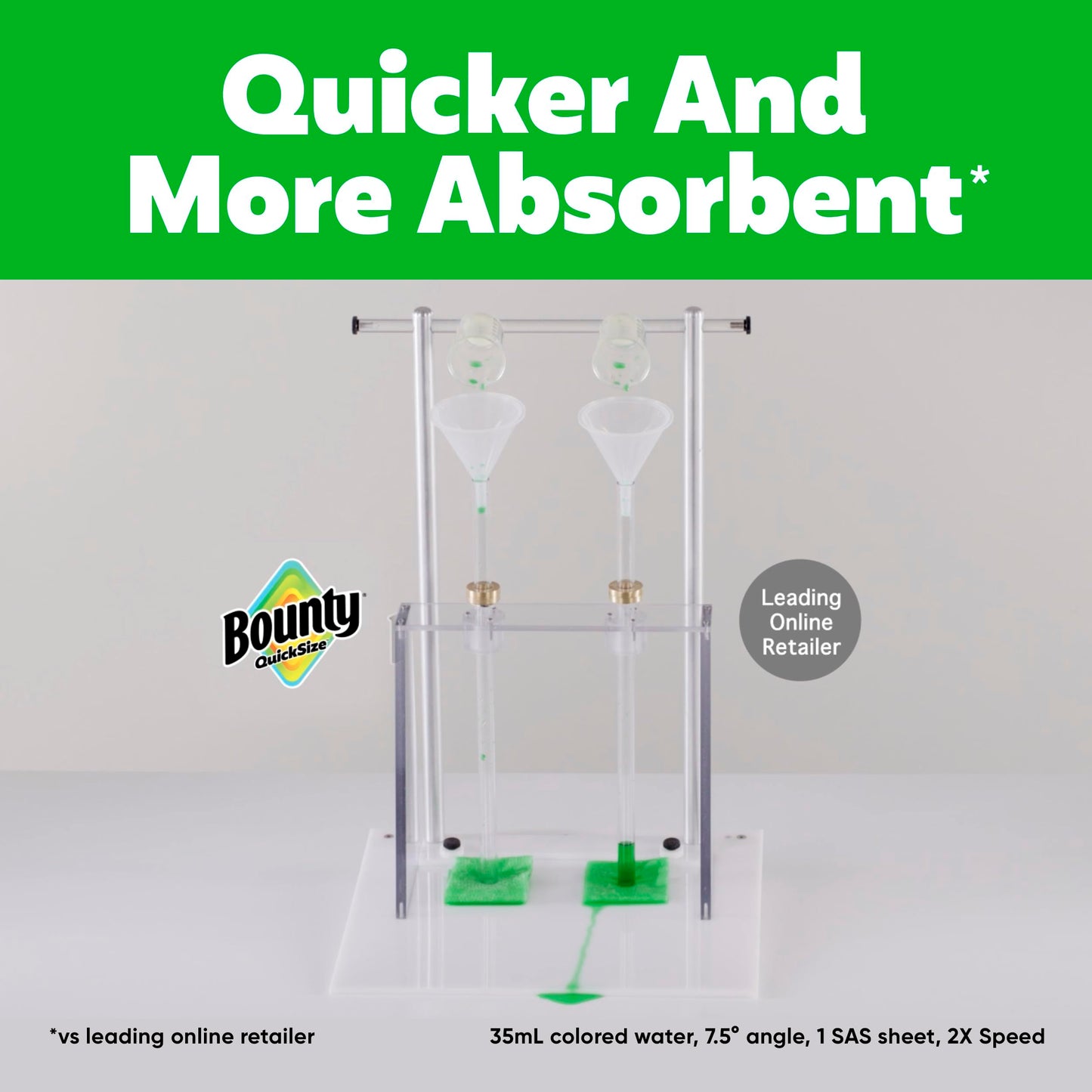 Bounty Paper Towels Quick Size, White, 16 Family Rolls = 40 Regular Rolls