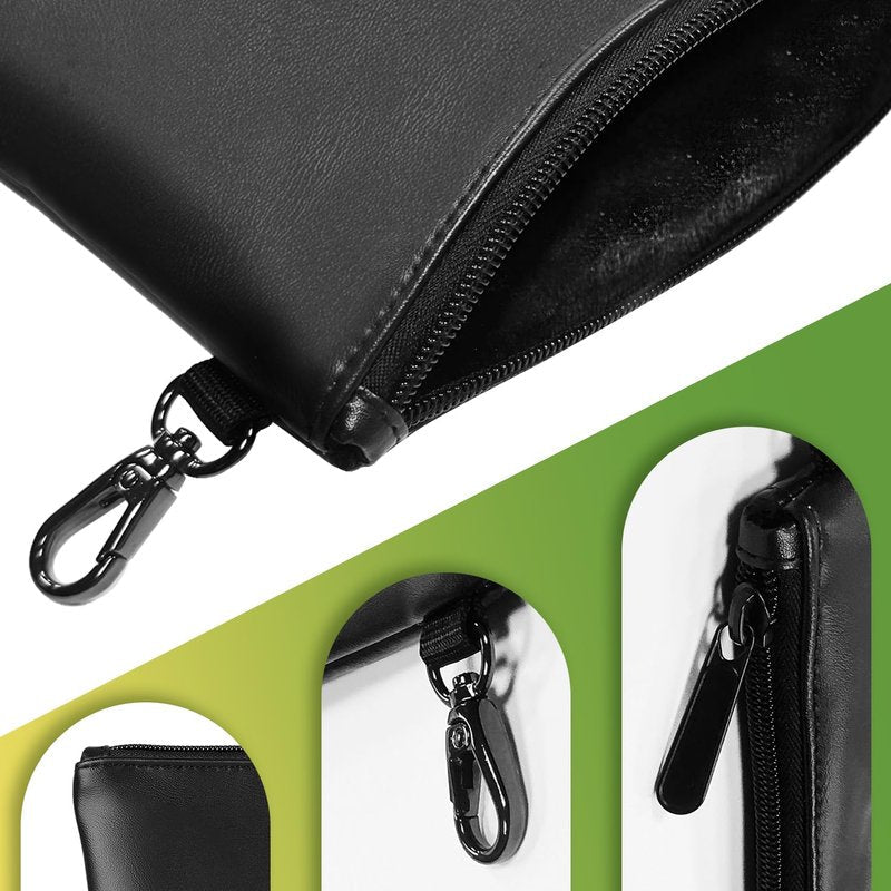 Lcjtop Golf Tee Pouch. 8.9 x 7 inches Travel Gear Professional Zippered Golf Tee/Ball Pouch Bag for Men & Women.Black