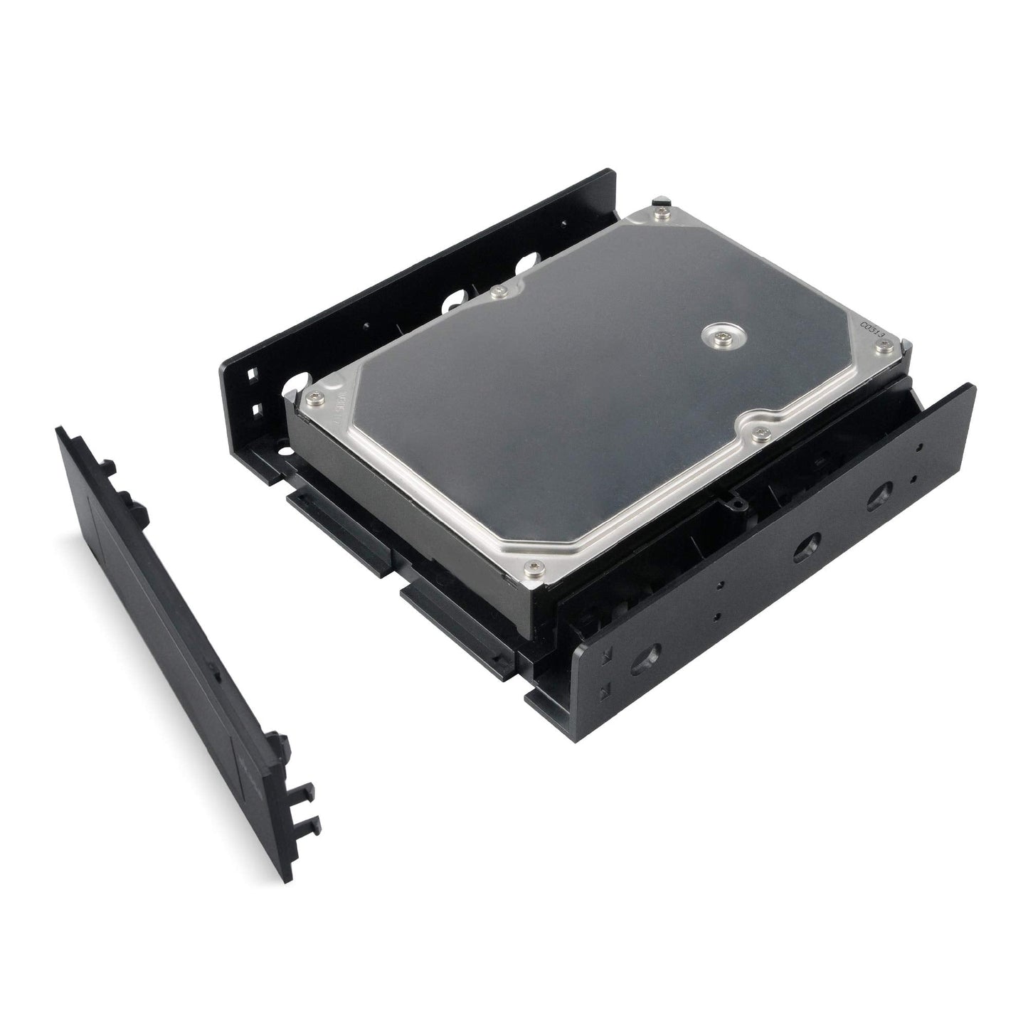 Akasa 3.5" Device/SSD/HDD Adapter | 5.25" to 3.5" Bay Adapter | 2.5/3.5 Inch Hard Drive Enclosure | SSD Mounting Bracket | for 5.25 inch PC Front Bay | AK-HDA-05