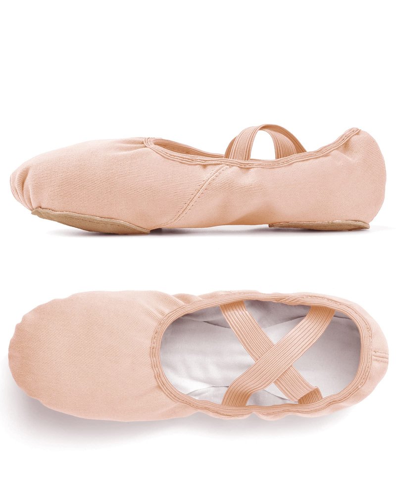 Stelle Women Ballet Shoes Highly Stretch Canvas Adult Ballet Slippers Split Sole Yoga Dance Shoe for Girls Boys(Ballet Pink,8.5MW)