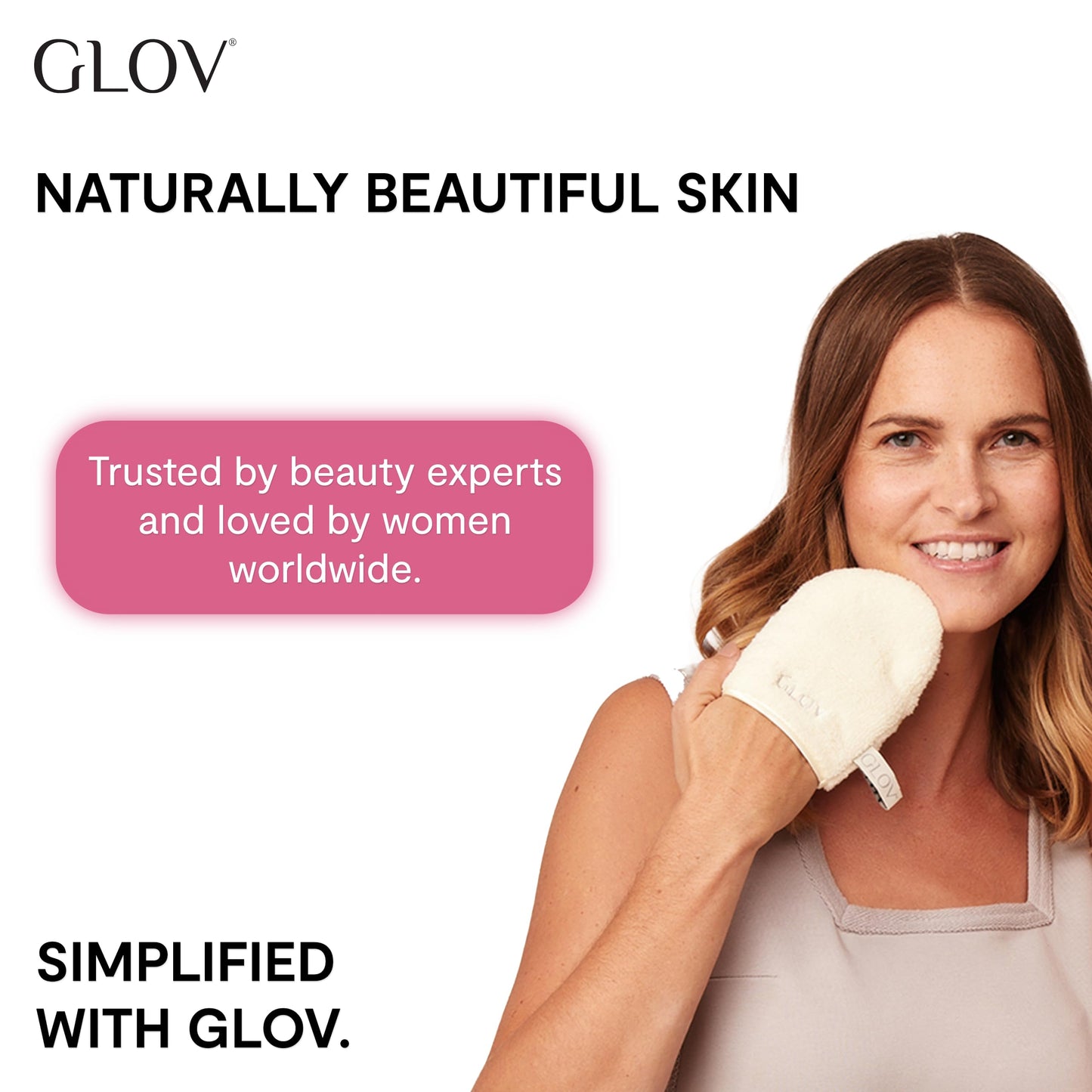 GLOV On-The-Go Makeup Remover Glove, Ivory, 31 Grams