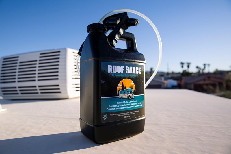 Bling Sauce Roof Sauce, 2-in-1 RV Roof and Seal Cleaner Plus UV Protectant, 64 oz.