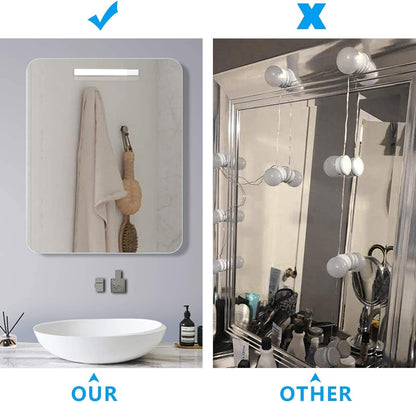 OOWOLF Vanity Mirror Light,Cordless Portable Makeup Light 6000K USB Rechargeable Brightness Dimmable for Bedroom Dressing Table, Bathroom, Dressing Room Mirror