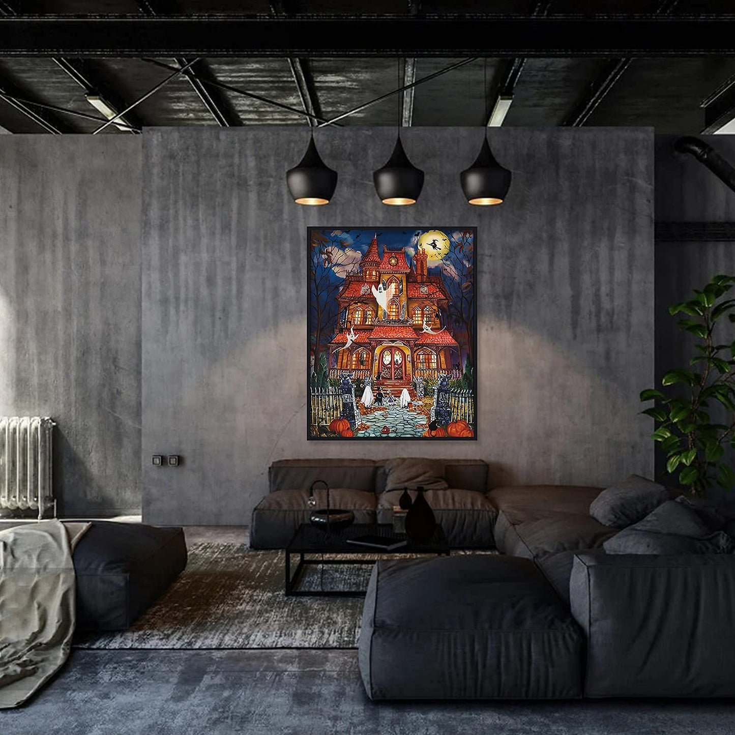 500 Piece Puzzles for Adults, Halloween Fright Night 500 Pieces Jigsaw Puzzles for Adults, Halloween Decoration for Family Party Holiday