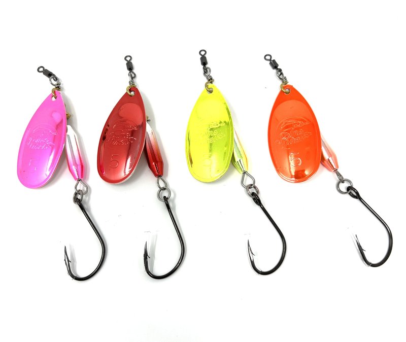 Prime Lures Weighted Fishing Spinners Real Silver (Xcite Pack A, #3)