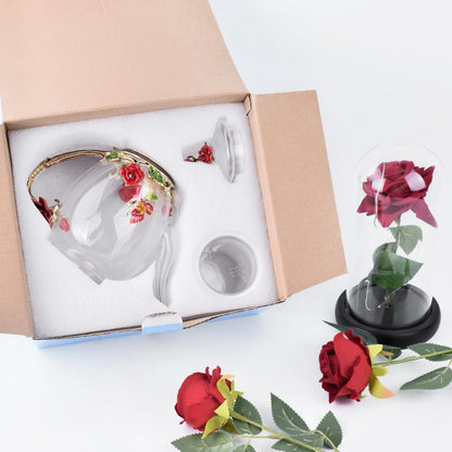 OEAGO Gifts for Mom Women Valentines Day Gifts for Her Glass Coffee Enamels Mug Best Birthday Valentine's for Girlfriend Wife Mothers Day from Daughter Son Tea Cup Stocking Stuffers Christmas