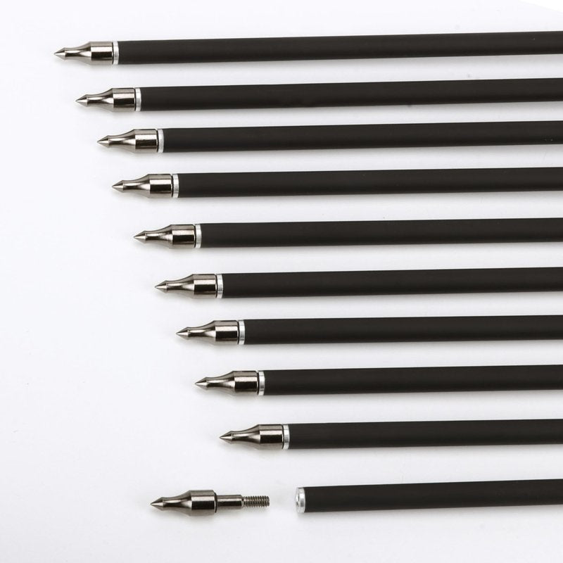 NorthSpoor 14 Pack 30" Archery Carbon Arrows,Practice Hunting Arrow with Removable Tips Shaft Spine 500 Suitable for Recurve Bows