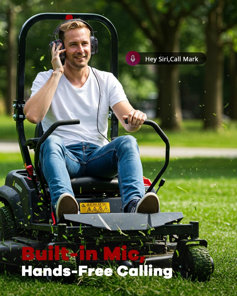 Electronic Hearing Protection with 4X Sound Amplification Earmuffs, Gel Bluetooth 6.0 Ear Protection Ear Muffs, 30dB NRR with Rechargeable 120H Playtime Earmuffs for Workshops, Mowing, Shooting Range