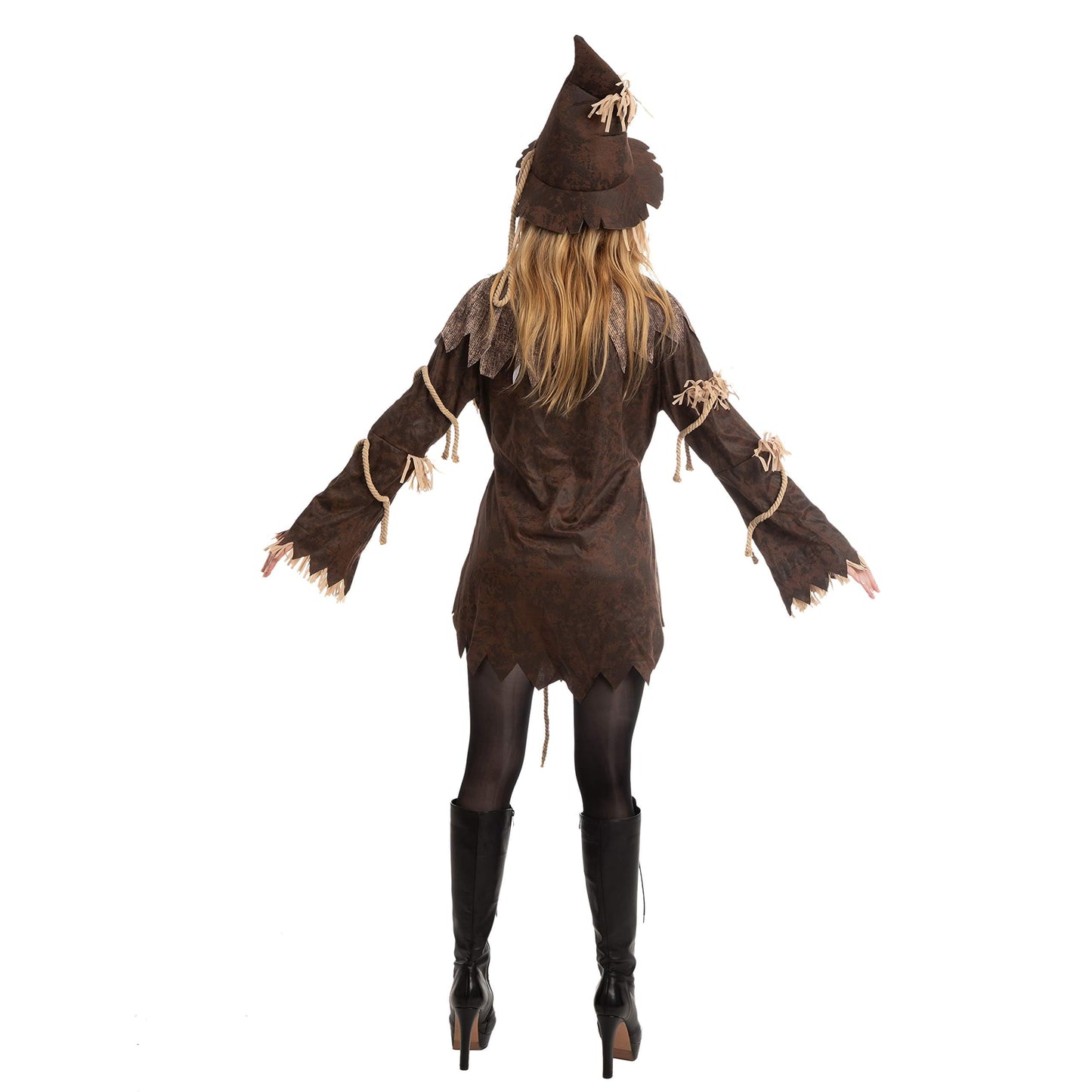 Spooktacular Creations Halloween Women Scarecrow Costume, Wicked Scarecrow Costume Women for Halloween Dress Up Party Cosplay, Role-Playing Cosplay Party (Large)