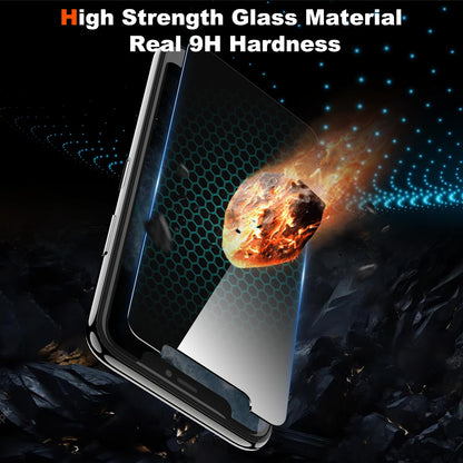[2 Pack] Privacy Screen Protector for iPhone 11/XR, YMHML Tempered Glass Anti-Spy Bubble Free Case Friendly Easy Installation Film for iPhone 11/XR 6.1 Inch