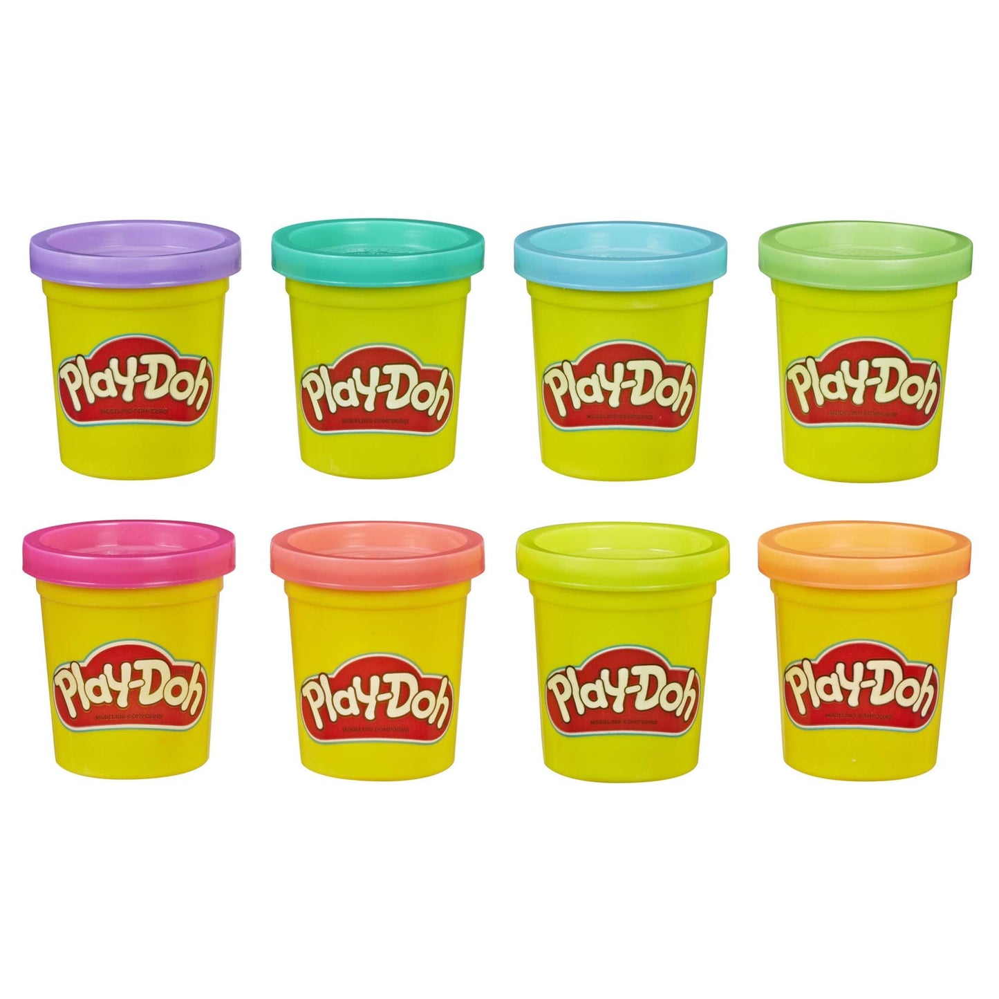 Play-Doh 8-Pack Neon Non-Toxic Modelling Compound Set, Creative Toys for 2+ Year Olds, Arts and Crafts