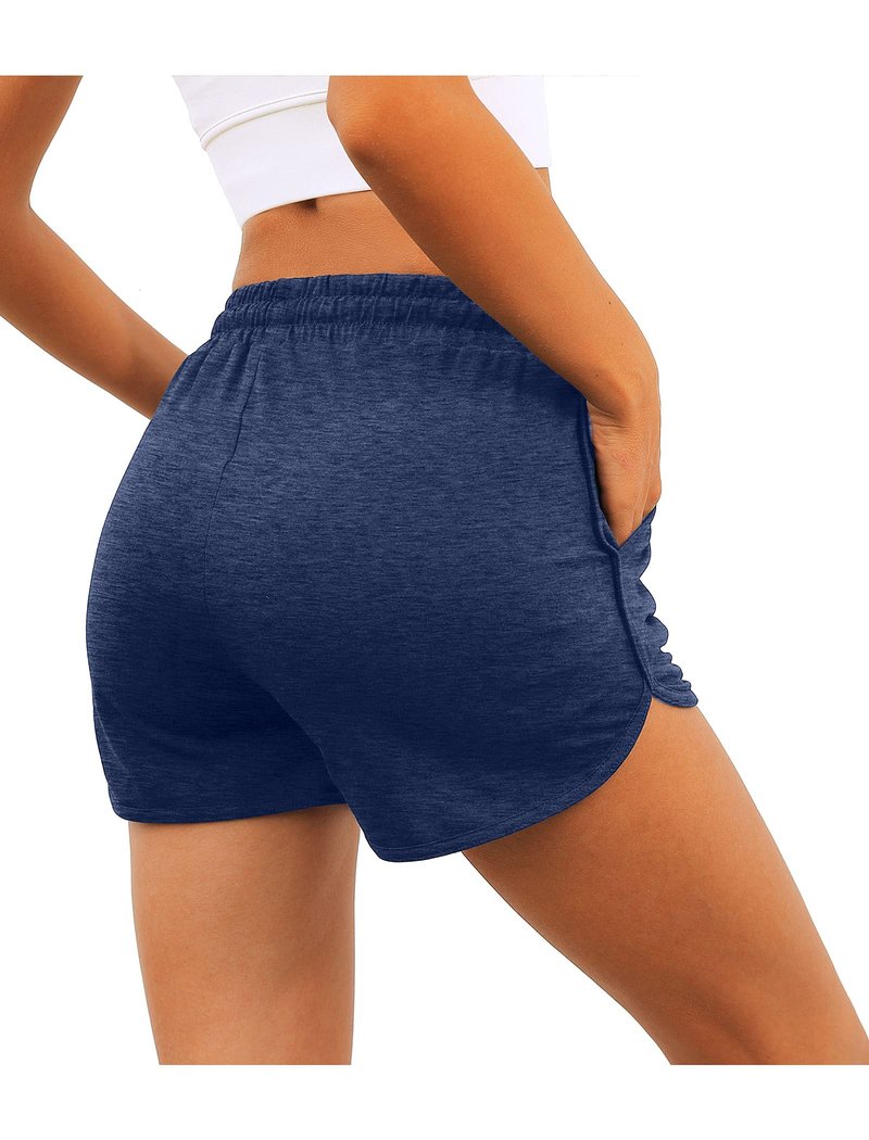 Aloodor Womens Yoga Shorts for Summer Gym Athletic Running Short Pants S