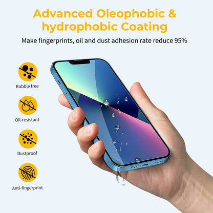 UNBREAKcable Shatterproof Tempered Glass Screen Protector for iPhone SE 2022/SE 2020, iPhone 8/7 [3-Pack] [99.99% HD Clear] [Easy Installation Frame] [9H Hardness][Bubble Free] for Apple 4.7''