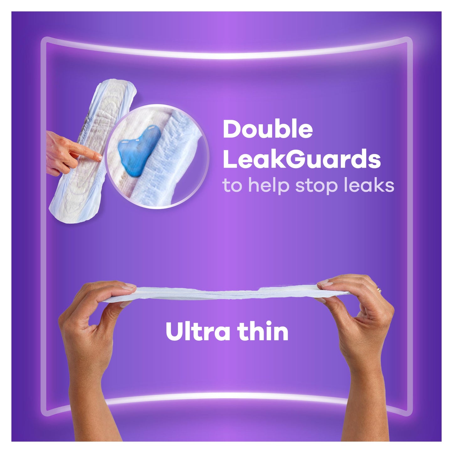Always Discreet Incontinence Pads Women Long Plus 64 Count, Extra Secure & Discreet