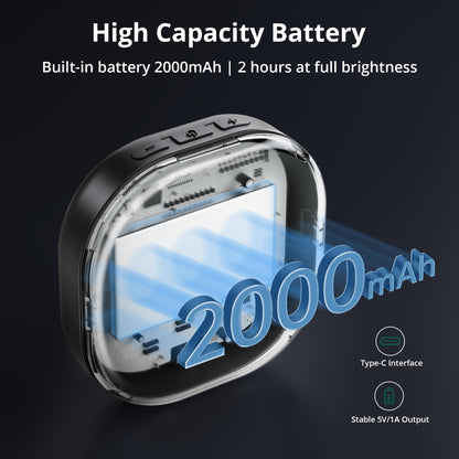 ATUMTEK RGB Video Light, Portable LED Camera Light, Live Streaming Video Lamp CRI 95+ 2900-6700K LED DSLR Lighting with Cold Shoe Mounts and Clamp for Photography, Vlogging, Video Conference etc