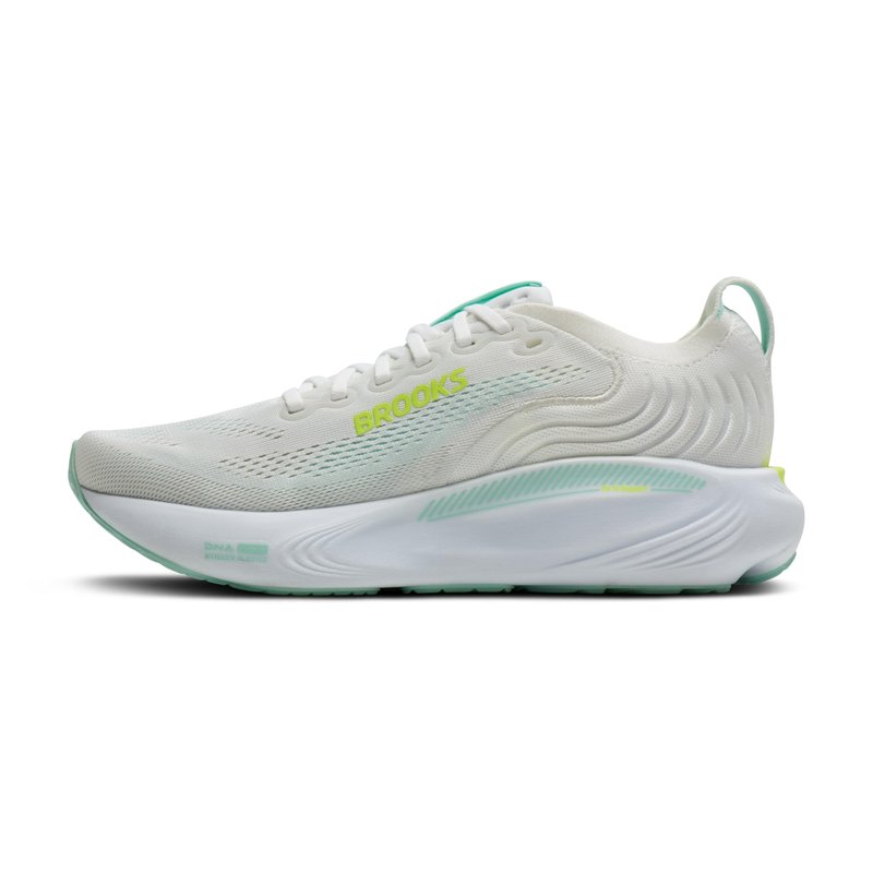 Brooks Women’s Adrenaline GTS 25 Supportive Running & Walking Shoe - White/Nightlife/Yucca - 13 Medium