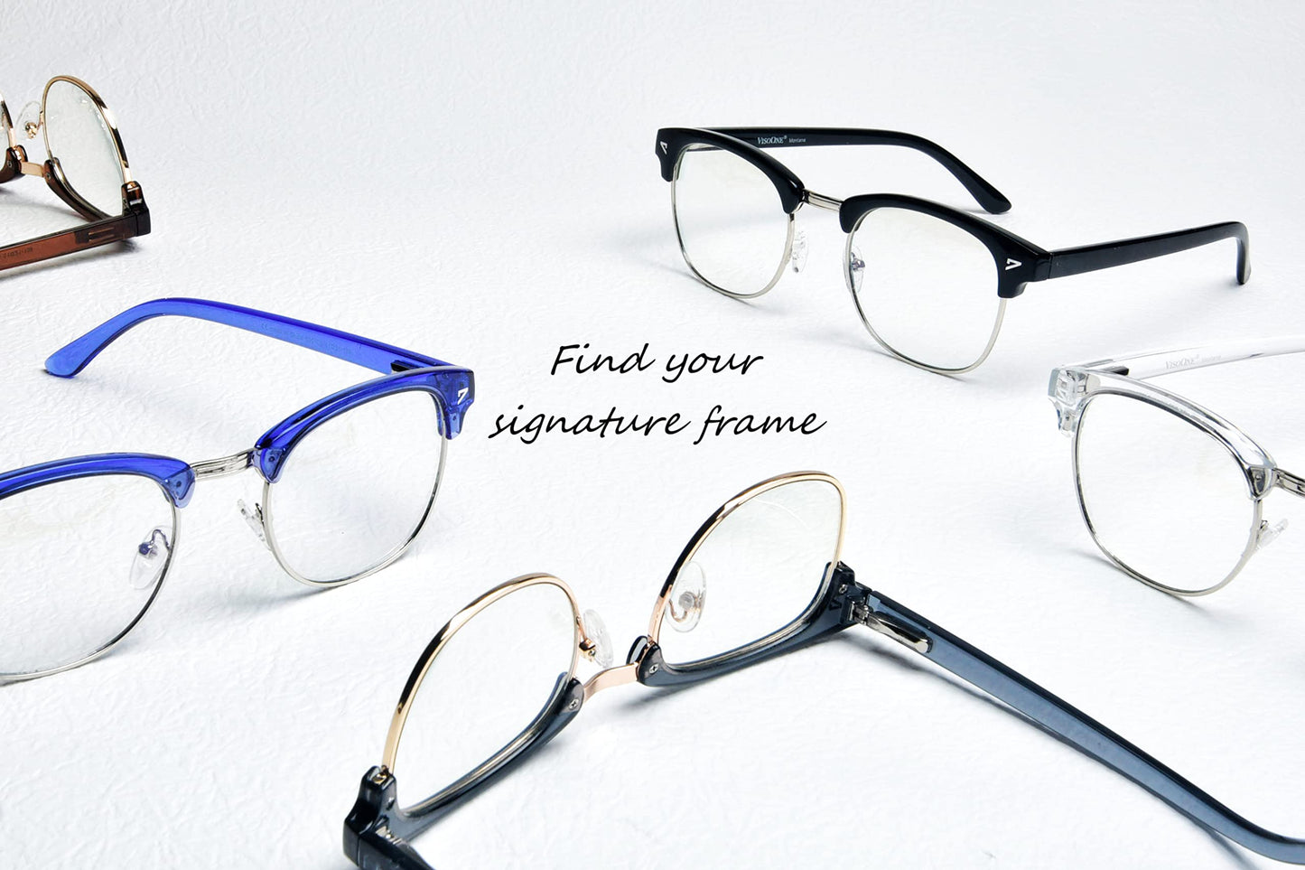 VISOONE Spring Hinge Blue Light Blocking Glasses Square with Anti Computer Glare for Gaming Women and Men MONTANA