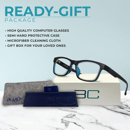 Blue Light Blocking Glasses for Men/Women Anti-Fatigue Computer Monitor Gaming Glasses Video Gamer Glasses