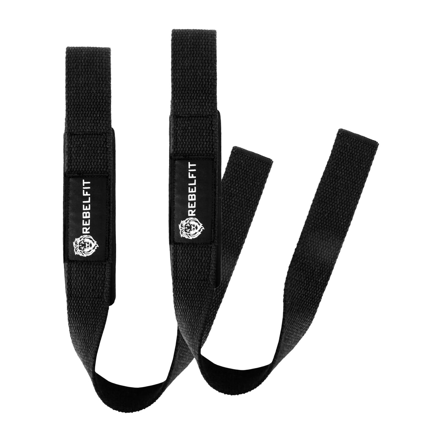 Lifting Wrist Straps For Weight Lifting – 18" Heavy Duty Cotton Lifting Straps for Gym, Deadlifts, Powerlifting, Bodybuilding, Pull Ups & Strength Training (1 Pair) for Men and Women (Black)