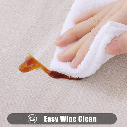 DASIAUTOEM Transparent Tablecloth, Transparent Table Film, Transparent 150 cm Wide, Sold by The Metre, 0.13 mm Thick, Waterproof, Washable PVC Film, Greaseproof Table Protector (150 x 250 cm)