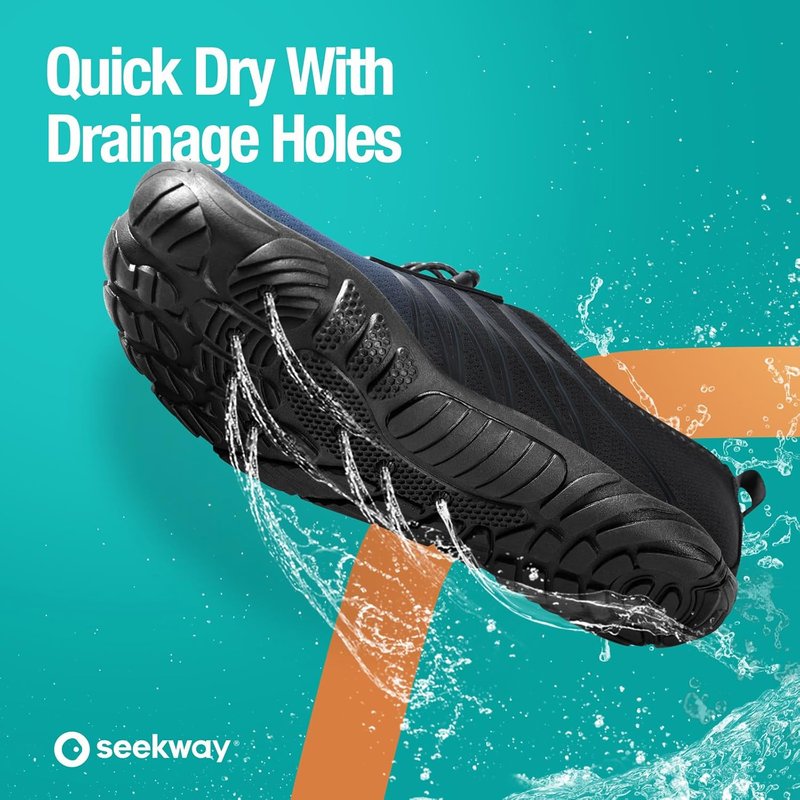 Water Shoes for Men & Women - Quick-Dry Aqua Socks for Beach, Swim, River, Pool, Lake & Hiking | Barefoot Design