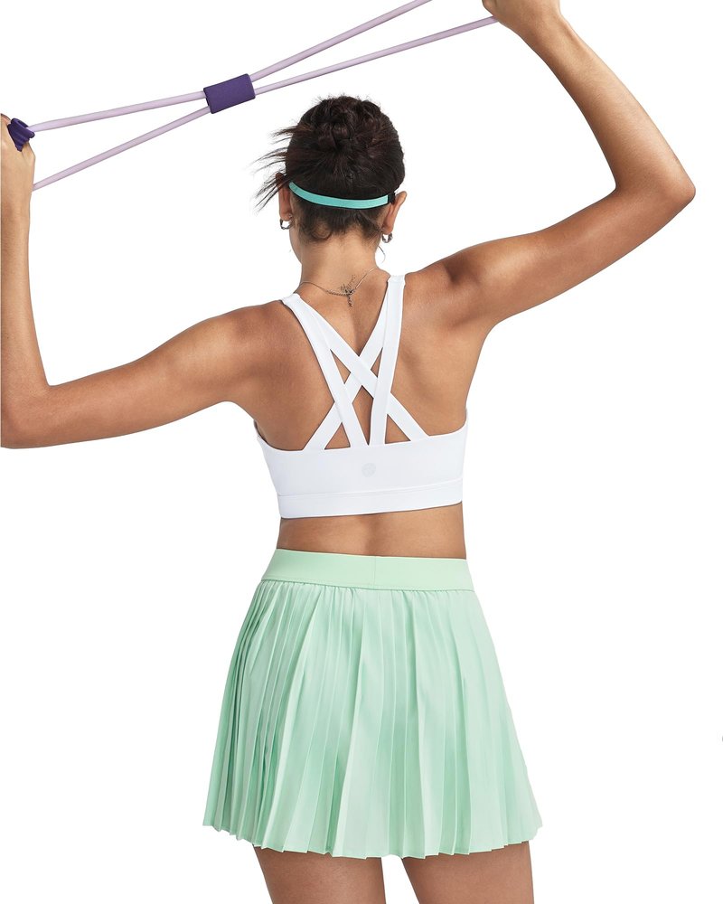 RUNNING GIRL Sports Bra for Women, Criss-Cross Back Padded Strappy Sports Bras Medium Support Yoga Bra with Removable Cups