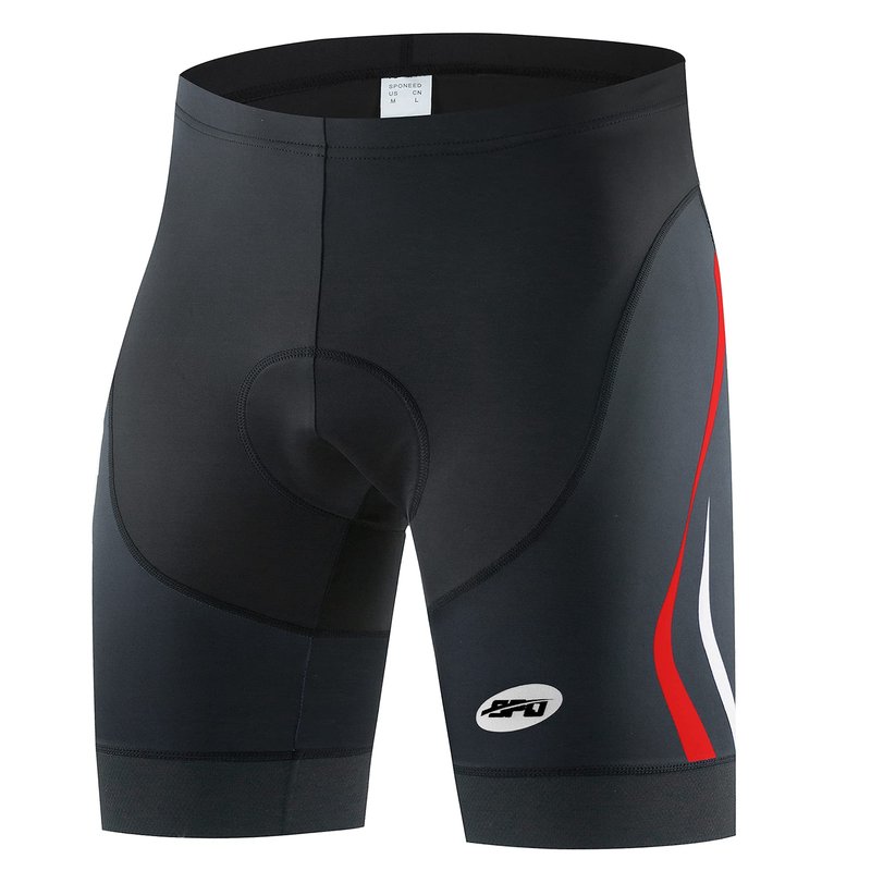Bicycle Shorts for Men Padded Compression Bike Underwear with Padding Cyclist Gear US L Red