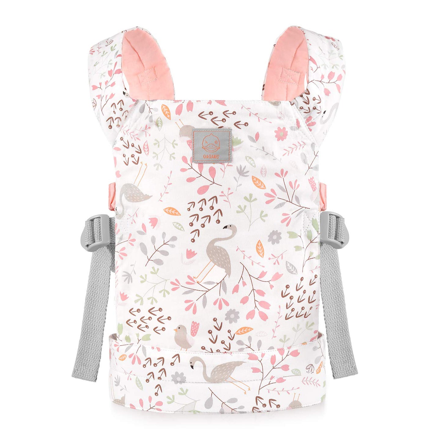 GAGAKU Baby Doll Carrier Soft Cotton Stuffed Toy Carrier Doll Accessories for Kids – Pink (Flamingo)