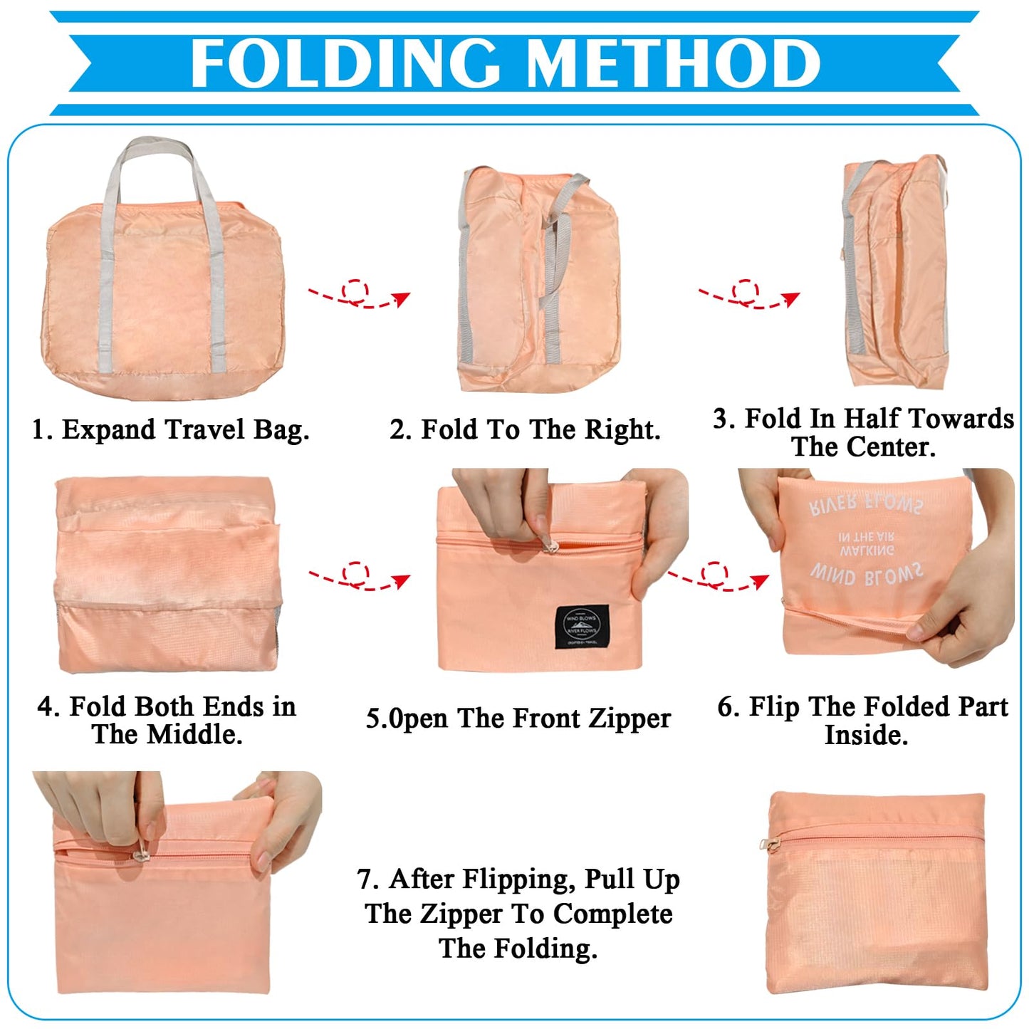 Foldable Travel Duffel Bag 2PCS Tote Carry on Luggage Bag Spirit Airlines Personal Item Sports Gym Bag Water Resistant Weekender Overnight Bags for Women and Men (Green+Pink)