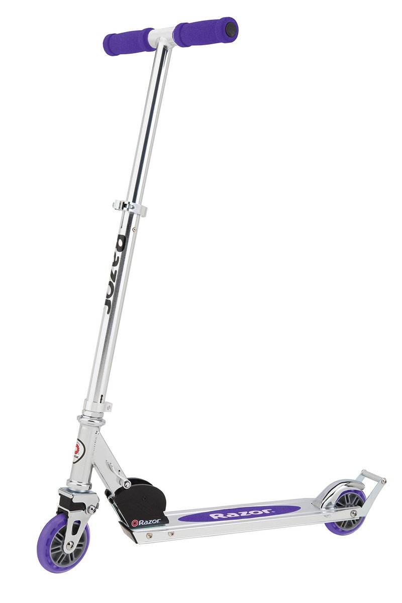 Razor A2 Kick Scooter for Kids Ages 5+ – Wheelie Bar, Foldable, Lightweight, Aluminum Frame, Front Vibration Reducing System, Adjustable Height Handlebars