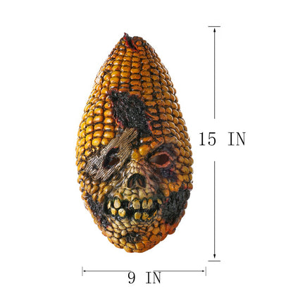 Full Face Scary Burn Corn Mask for Cosplay Latex Mask Horror Masquerade Adult Halloween Props