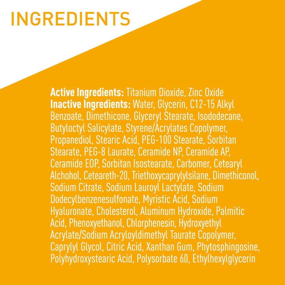 CeraVe 100% Mineral Sunscreen SPF 30 with Zinc Oxide & Titanium Dioxide, Hyaluronic Acid & Ceramides, Oil Free, Non-Greasy, Hydrating Mineral Sunscreen For Body, 5 oz