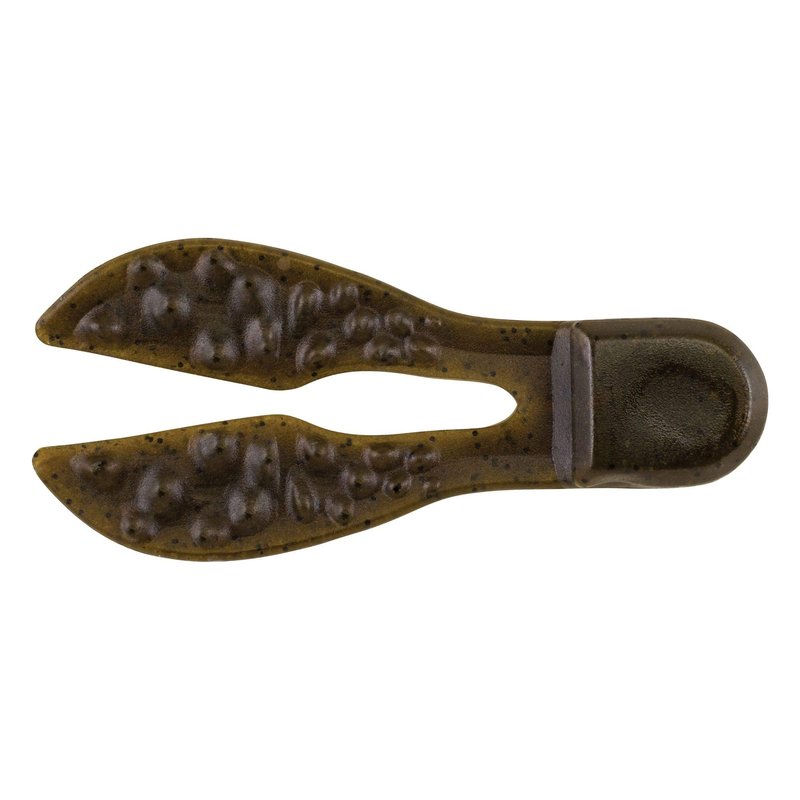 Berkley Powerbait Meaty Chunk Fishing Bait, 2.75", 8Count, Green Pumpkin, Meaty Chunk, 2.75"