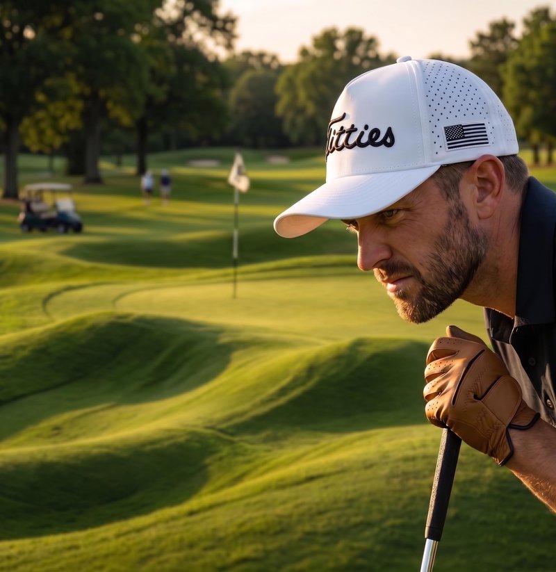 Funny Golf Hat Gifts for Men, USA Funny Golf Cap with USA Flag, Gift Party, Birthdays, Wedding Gifts One-Size Fits All (US, Alpha, One Size, White Hat with Flag)