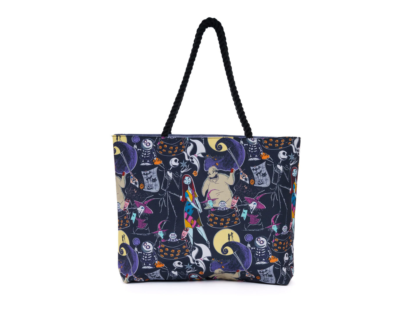 Disney Nightmare Before Christmas Tote Jack Skellington Sally Zero Print Bag