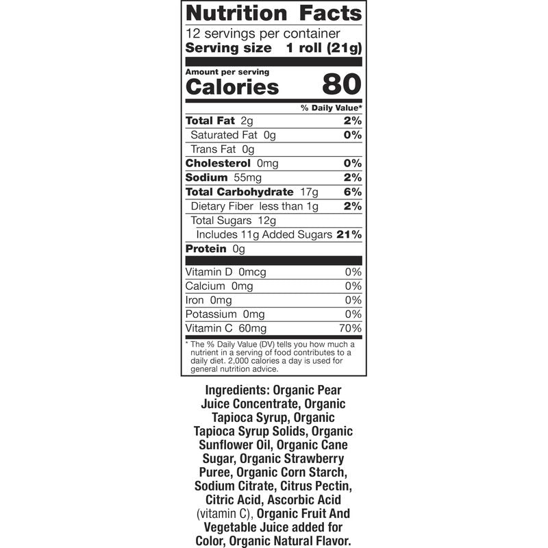 Annie's Organic Fruit Tape, Swirly Strawberry and Bendy Berry, Gluten Free, Variety Pack, 12 Rolls, 9 oz
