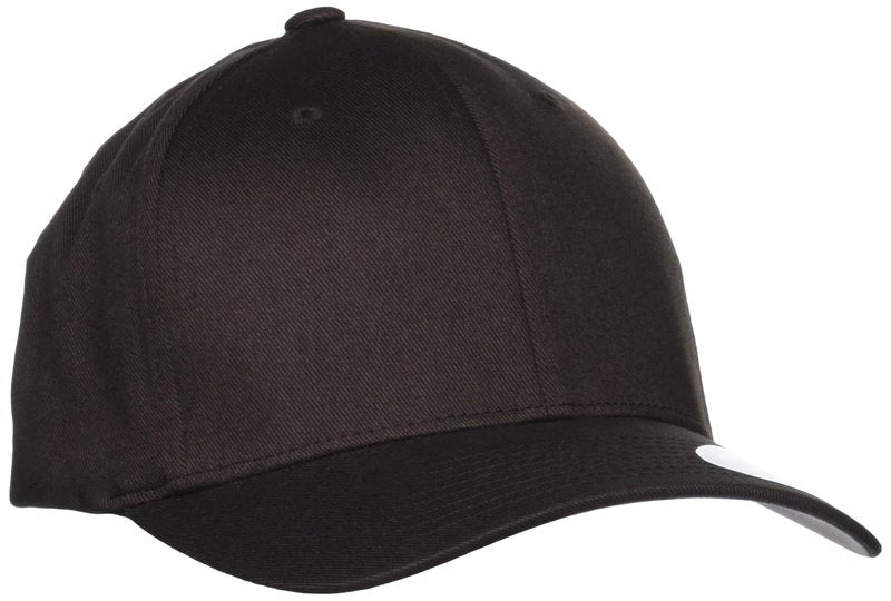 Flexfit Men's Wooly Combed Twill Fitted Baseball Cap, Brown, Large-X-Large