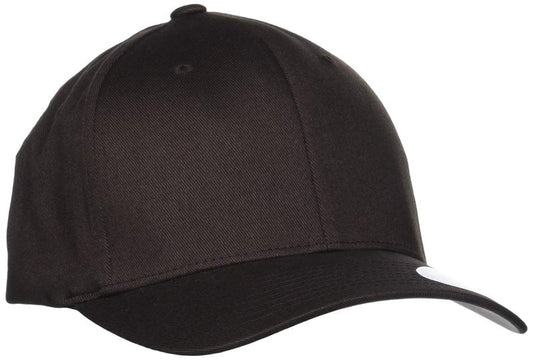 Flexfit Men's Wooly Combed Twill Fitted Baseball Cap, Brown, Large-X-Large