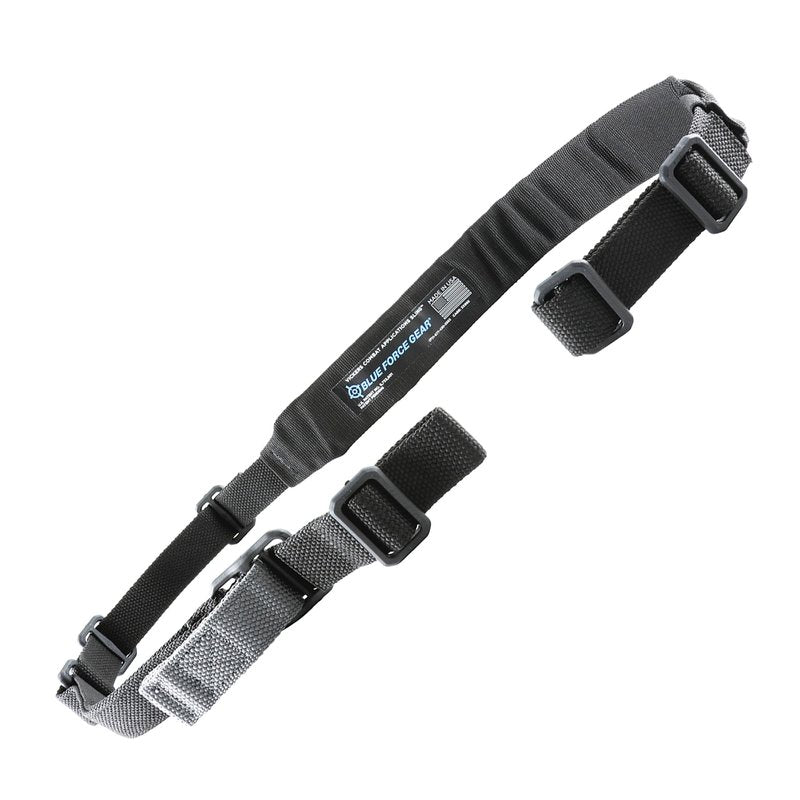 Blue Force Gear Vickers Padded Sling - 2-Point Tactical Rifle Sling - Nylon Hardware - Black