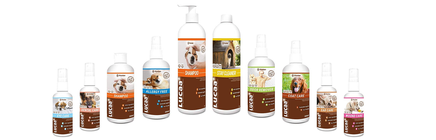 LUCAA+ Pets Wound Care 100 ml | Injury Cleaner for Dogs/Cats with Probiotics | Bio, Vegan & Natural