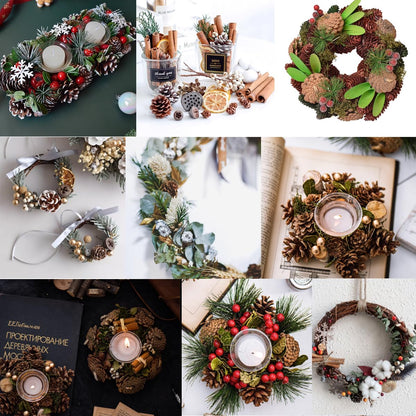 TIHOOD 160PCS 1.18"-1.97" Christmas Natural Mini Pine Cones-Thanksgiving Pine Cones Ornaments for DIY Crafts, Home Decorations,Fall and Christmas,Wedding Decor