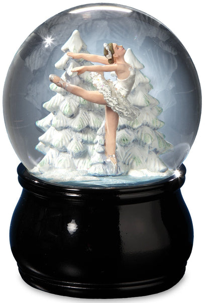 The San Francisco Music Box Company Elegant Swan Lake Ballet Water Globe