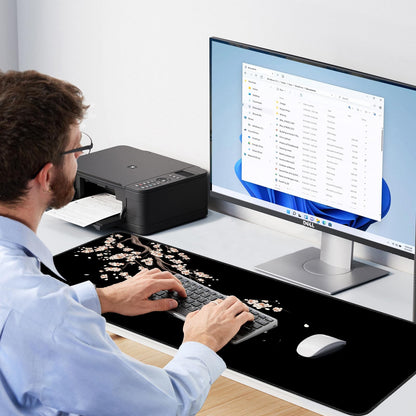 eulps Gaming Mouse Pad, Large Mouse Pad, Desk Mat Extended Mousepad, with Non-Slip Rubber Base Desk Pad for Home Office, 31.5 X 11.8 (20)