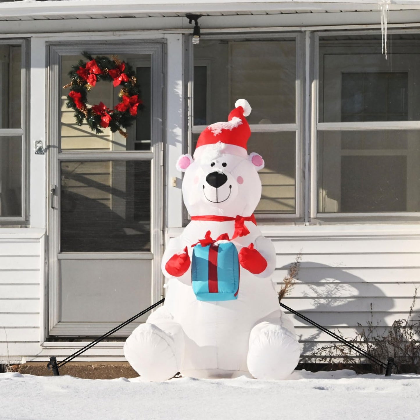 16 Pieces Plastic Inflatable Stakes, 8.7 Inch Inflatable Tent Stakes Replacement Inflatable Stakes for Halloween Christmas Holiday Inflatables Garden Decorations (16, Black)