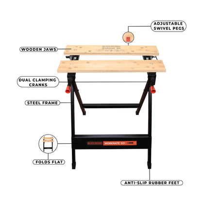 BLACK+DECKER Workmate 301 Workbench, WM301-XJ