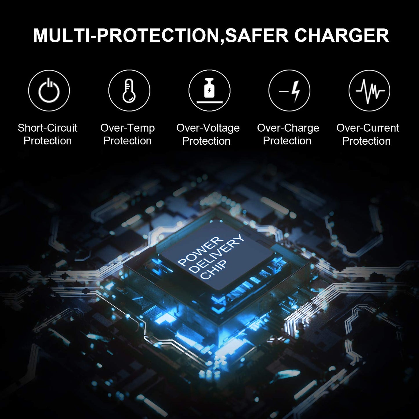 Charger Compatible with HP Laptop Computer 65W 45W Smart Blue Tip Power Adapter