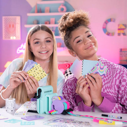 Scrapbooking 3 in 1 Station - Customise Your Notebook - 150+ DIY Accessories Included, Hours of Creativity, Embossing, Tapes and and Sticker Factory