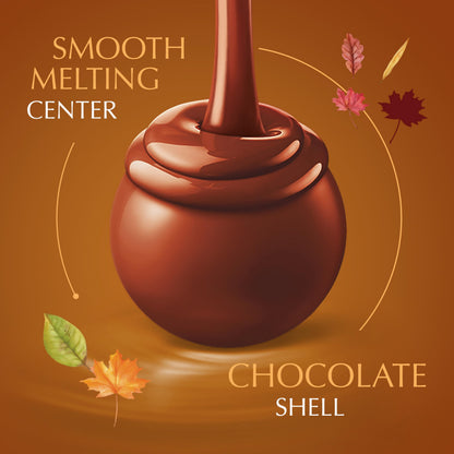 Lindt LINDOR Harvest Milk Assorted Chocolate Candy Truffles, Chocolates with Smooth, Melting Truffle Center, 15.2 oz. Bag