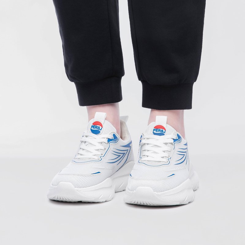 AFB Unisex Running Shoes Women Men Walking Tennis Sports Lightweight Arch Support Luminous Sneakers White