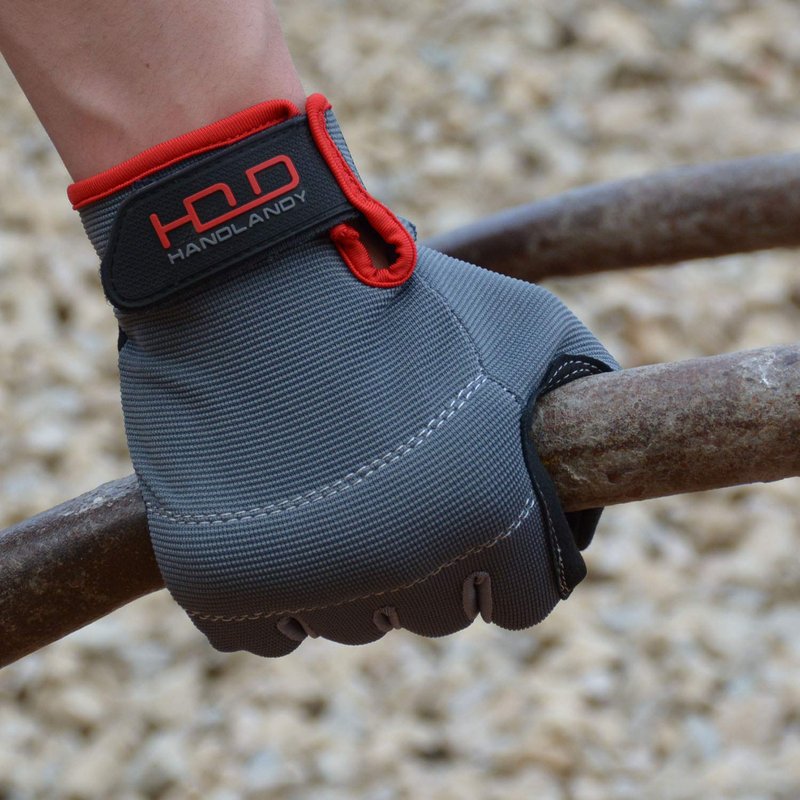 HANDLANDY Work Gloves for Men & Women, Utility Mechanic Working Gloves Touch Screen, Flexible Breathable Gardening Gloves for Yard Maintenance (Large, 2 Pairs)